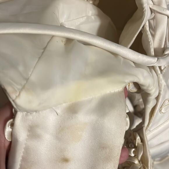 90s corset floral wedding dress - Picture 11 of 13